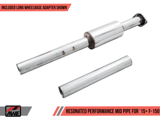 Alternative view of AWE Tuning 2015+ Ford F-150 Resonated Performance Mid Pipe