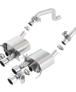 Borla 14-15 Chevy Corvette C7 6.2L RWD w/AFM &NPP S-Type Dual Round Rolled Center Rear Exit Exhaust