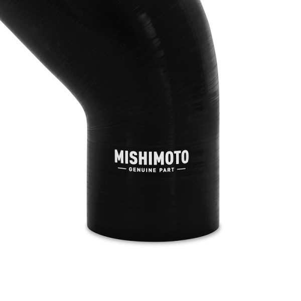 Alternative view of Mishimoto Silicone Reducer Coupler 45 Degree 3in to 3.5in - Black