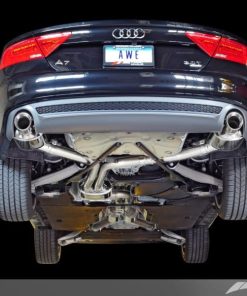 Alternative view of AWE Tuning Audi C7 A7 3.0T Touring Edition Exhaust - Dual Outlet Diamond Black Tips
