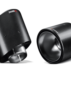 Alternative view of Akrapovic 08-14 Mitsubishi Lancer Evolution Tail Pipe Set (Carbon)