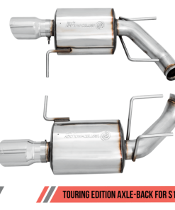 AWE Tuning S197 Mustang GT Axle-back Exhaust - Touring Edition (Chrome Silver Tips)