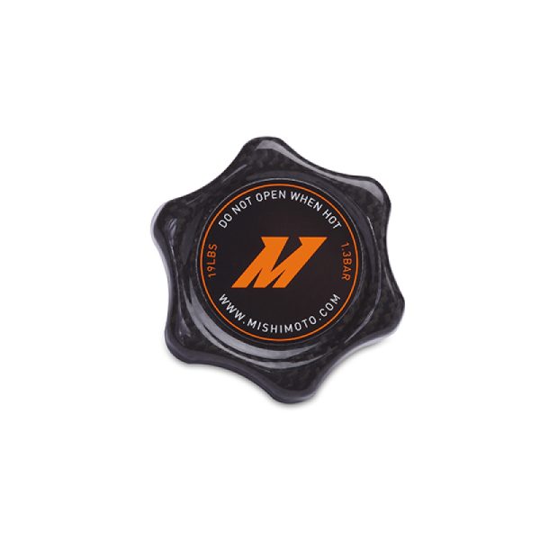 Alternative view of Mishimoto 1.3 Bar Rated Carbon Fiber Radiator Cap Small Import
