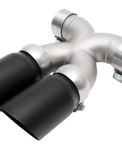 SOUL 13-16 Porsche 987.2 / 981 Cayman / Boxster Bolt-On X-Pipe w/ Tips - Slash Cut Satin Black Tips