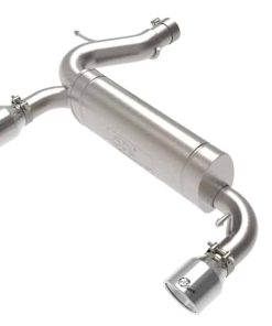 aFe Vulcan 3in 304 SS Axle-Back Exhaust 2021 Ford Bronco L4-2.3L (t)/V6-2.7L (tt) w/ Polished Tips
