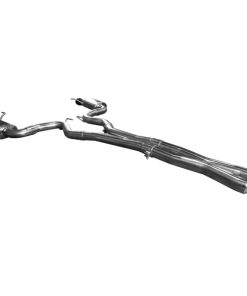 Alternative view of Kooks 18+ Mustang 5.0L 4V Convertible 3in Cat-Back w/ X-Pipe 4in Slash Cut Polished Tips Exhaust