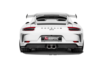 Alternative view of Akrapovic 2018 Porsche 911 GT3 (991.2) Slip-On Race Line (Titanium) w/Header/Tail Pipes
