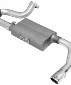aFe Scorpion 2-1/2in Alum Steel Axle-Back Exhaust w/Polished Tip 07-18 Jeep Wrangler JK V6-3.6/3.8L
