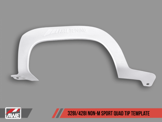 Alternative view of AWE Tuning BMW F3X 428i M Sport Quad Tip Marking Template