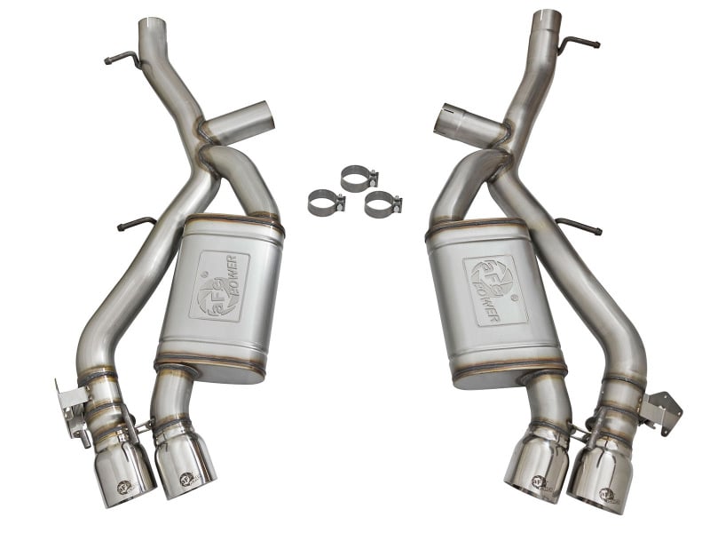 aFe MACHForce XP 3in 304 SS Axle-Back Dual Exhaust (NPP) w/ Polished Tips 16-17 Camro SS V8-6.2L - Image 10