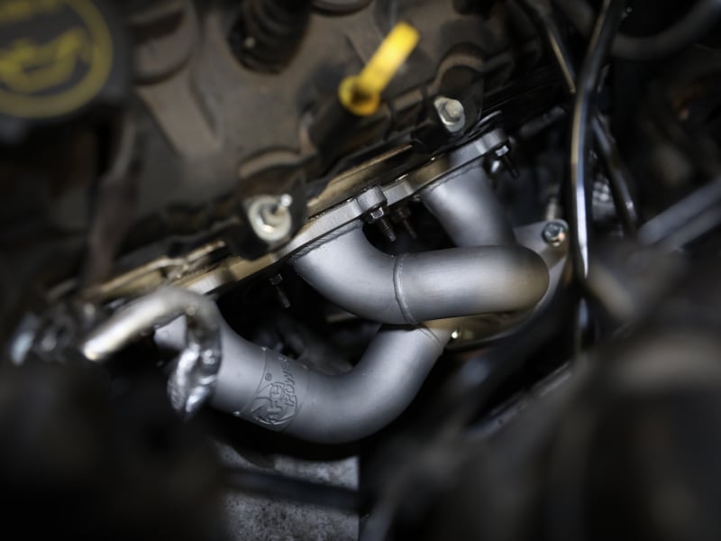 aFe Twisted Steel Shorty Header 11-17 Ford Mustang V6-3.7L - Titanium Coat Finish - Image 5