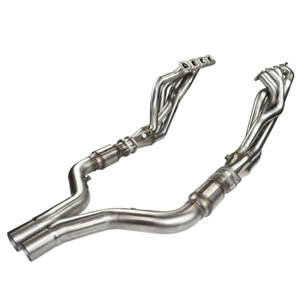 Alternative view of Kooks 06-15 Dodge Charger SRT8 1 7/8in x 3in SS Headers w/ Catted SS Connection Pipes