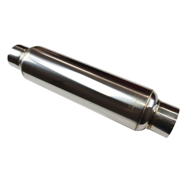 Alternative view of Kooks Universal 3in Round Muffler 14in Long. Pol SS