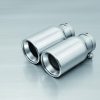 Remus 2011 Abarth Punto Evo Abarth 1.4L 90mm Straight Rolled Edge Chromed Tail Pipe Set