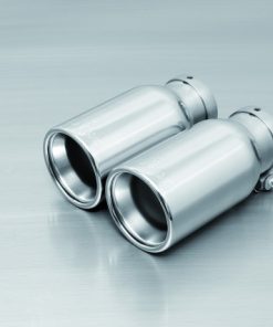 Remus 2011 Abarth Punto Evo Abarth 1.4L 90mm Straight Rolled Edge Chromed Tail Pipe Set