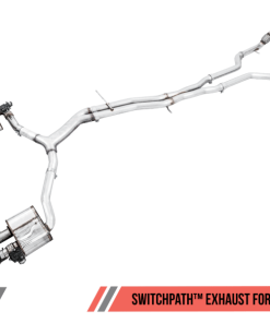 AWE Tuning Audi B9 S5 Sportback SwitchPath Exhaust - Non-Resonated (Black 90mm Tips)