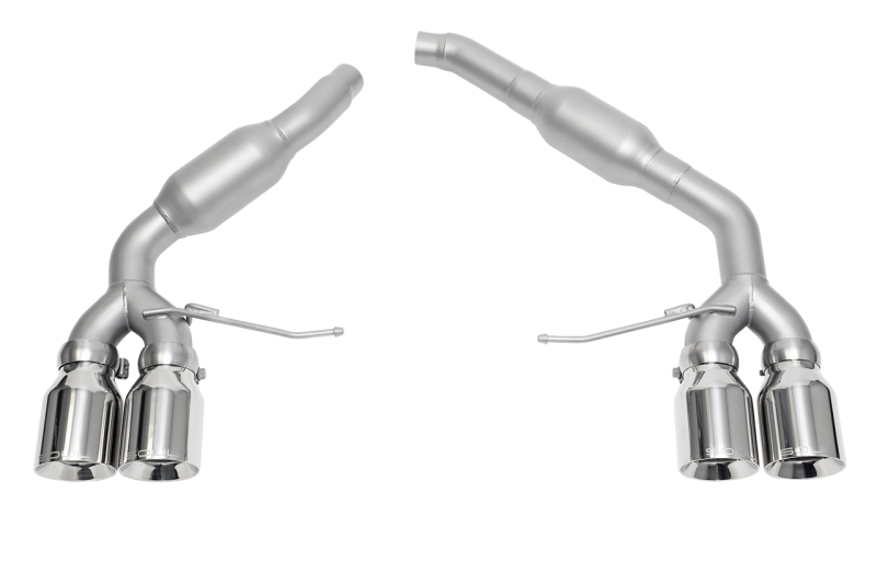 SOUL 14+ Porsche Macan 3.0 / 3.6T Resonated Muffler Bypass Exhaust - 4in Strght Cut Pol. Chrome Tips