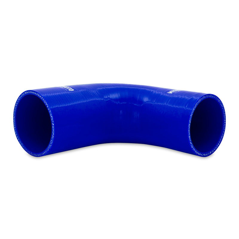 Mishimoto Silicone Reducer Coupler 90 Degree 2in to 2.5in - Blue - Image 3