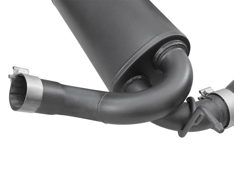 aFe Rebel Series 2.5in 409 SS Axle-Back Exhaust w/ Black Tips 2007+ Jeep Wrangler (JK) V6 3.6L/3.8L - Image 5