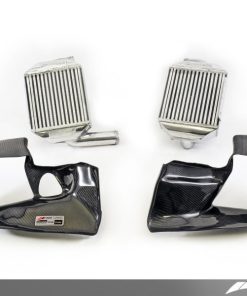 Alternative view of AWE Tuning Audi 2.7T Performance Intercooler Kit - w/Carbon Fiber Shrouds