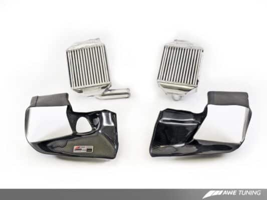 Alternative view of AWE Tuning Audi 2.7T Performance Intercooler Kit - w/Carbon Fiber Shrouds