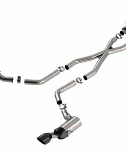Alternative view of Borla 15-21 Jeep Grand Cherokee SRT 6.4L V8 AWD ATAK Cat-Back Exhaust System - Black Tips T-304SS