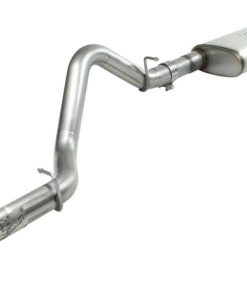 aFe MACHForce XP Exhaust Cat-Back SS-409 04-06 Jeep Wrangler TJ Unl L6 4.0L 2.5in Off-Road No Tip