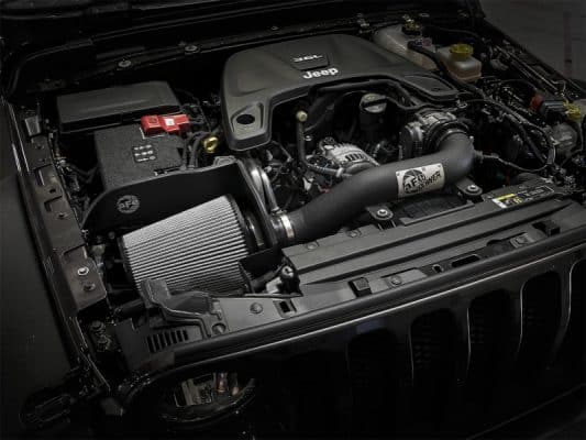 Alternative view of aFe Magnum FORCE Stage-2 XP Pro DRY S Cold Air Intake System 2018+ Jeep Wrangler (JL) V6 3.6L