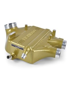 Alternative view of Mishimoto 15-20 BMW F8X M3/M4 Performance Air-to-Water Intercooler Power Pack - Austin Yellow