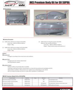 Alternative view of HKS FRP GT Wing 2020 GR Supra