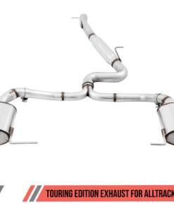 Alternative view of AWE Tuning VW MK7 Golf Alltrack/Sportwagen 4Motion Touring Edition Exhaust - Polished Silver Tips