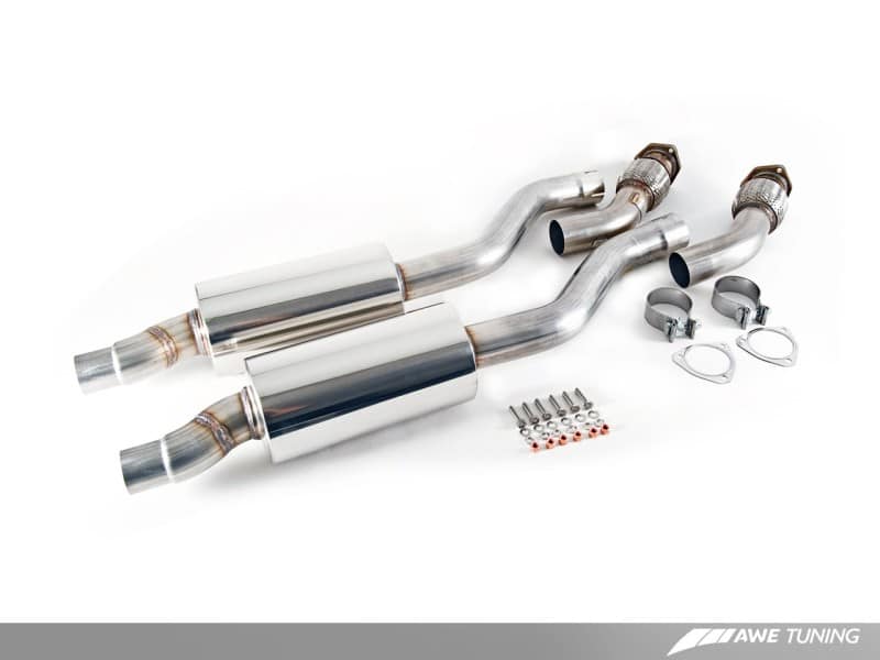 AWE Tuning B8 / B8.5 S5 Sportback Touring Edition Exhaust - Resonated - Chrome Silver Tips - Image 2