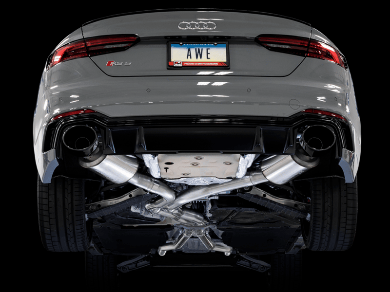 AWE Tuning Audi B9 RS5 Touring Edition Exhaust - w/ Diamond Black RS Tips - Image 5