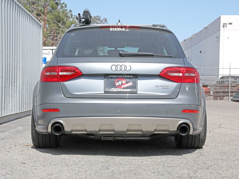 afe MACH Force-Xp 13-16 Audi Allroad L4 SS Axle-Back Exhaust w/ Black Tips - Image 7
