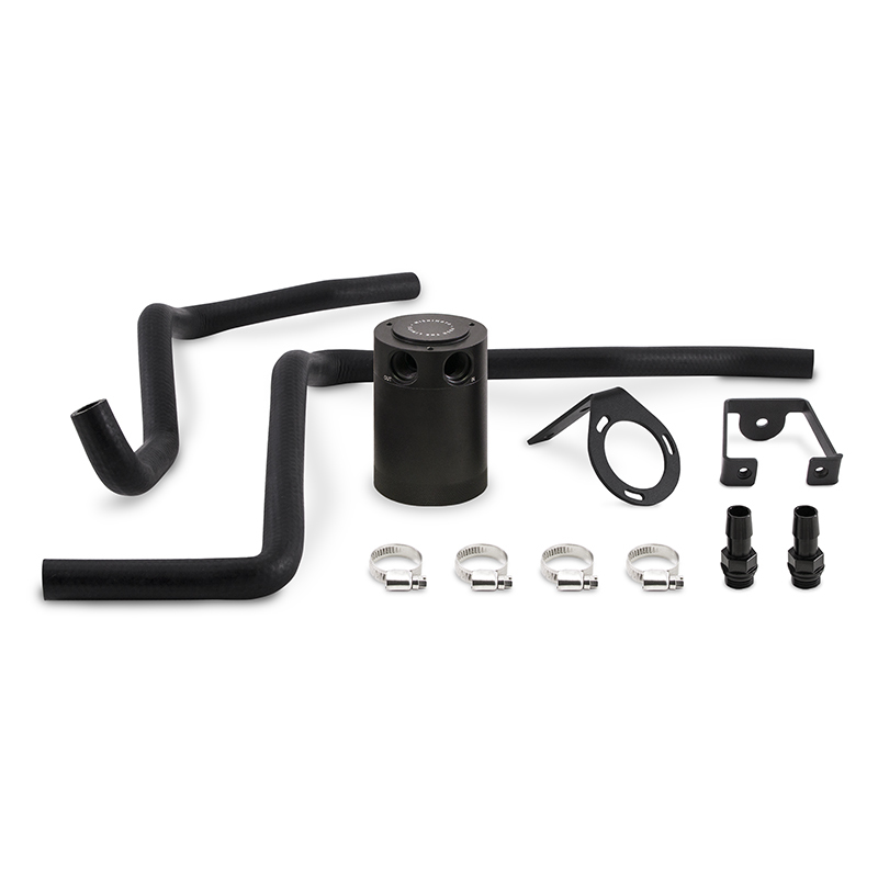 Mishimoto 12-14 Dodge Charger / 12-14 Chrysler 300C 6.4L Direct Fit Oil Catch Can Kit - Black - Image 2
