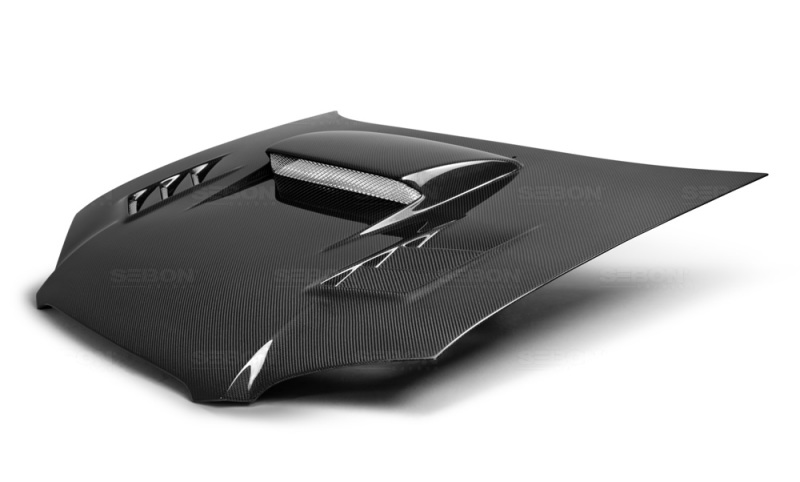 Seibon 04-05 Subaru WRX/STi CWII Carbon Fiber Hood - Image 2