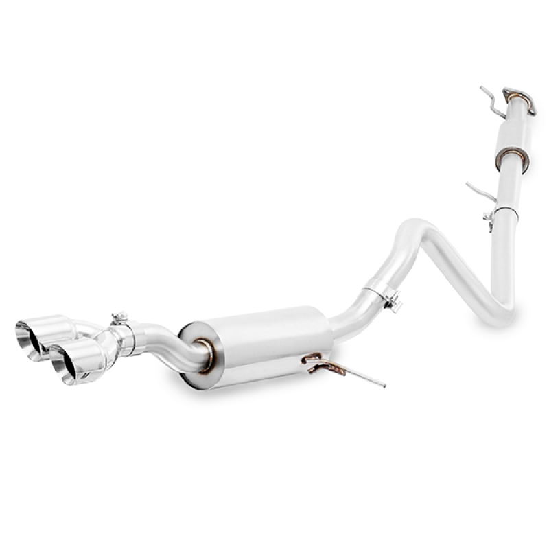 Mishimoto 14-16 Ford Fiesta ST 1.6L 2.5in Stainless Steel Resonated Cat-Back Exhaust w/ Polish Tips - Image 2