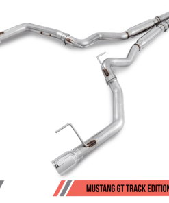 AWE Tuning S550 Mustang GT Cat-back Exhaust - Track Edition (Chrome Silver Tips)
