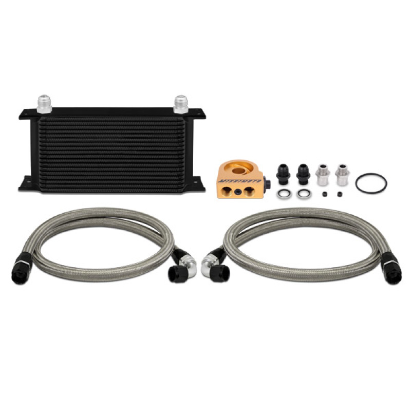 Mishimoto Universal 19 RowThermostatic Oil Cooler Kit - Black - Image 3