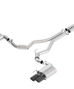 Borla 2018 Ford Mustang GT (A/T / M/T) 3in S-Type Catback Exhaust w/o Valves w/ Black Chrome Tips