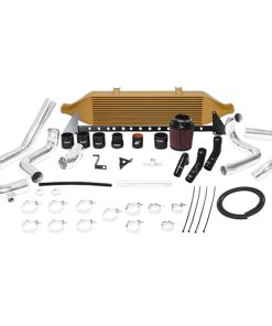 Mishimoto 08+ Subaru WRX STI Front-Mount Intercooler Kit w/ Air Box - Gold