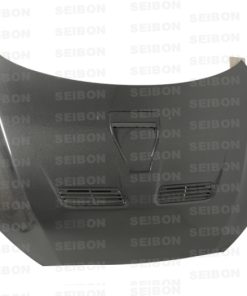 Alternative view of Seibon 08-12 Mitsubishi Evo X OEM style Carbon Fiber Hood