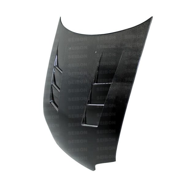 Alternative view of Seibon 92-95 Honda Civic 2DR/3DR TS-Style Carbon Fiber Hood