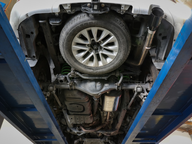 aFe POWER Vulcan Series 2-1/2in 304SS Cat-Back Exhaust 10-21 Lexus GX460 V8-4.6L w/ Polished Tip - Image 2