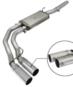 aFe Rebel Exhausts Cat-Back SS Ford F-150 04-08 V8 4.6/5.4L w/ Polished Tips
