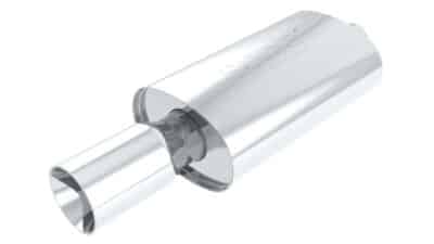 Alternative view of Borla Boomer Blow Torch Muffler Oval 2-1/4in x 4in Side Round Out