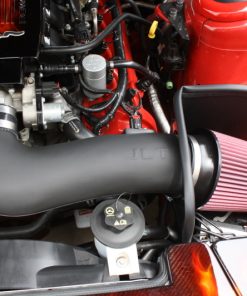 JLT 05-09 Ford Mustang GT Series 3 Black Textured Cold Air Intake Kit w/Red Filter - Tune Req