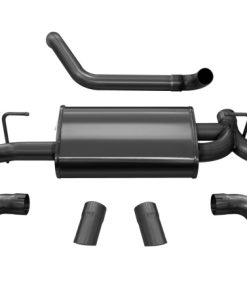 Alternative view of Corsa 18+ Jeep Wrangler JL 2.5in Dual Rear Turn Down Exit Black Sport Axle-Back Exhaust