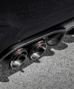 Alternative view of Akrapovic 14-17 BMW M3 (F80) Rear Carbon Fiber Diffuser - High Gloss