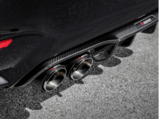 Alternative view of Akrapovic 14-17 BMW M3 (F80) Rear Carbon Fiber Diffuser - High Gloss